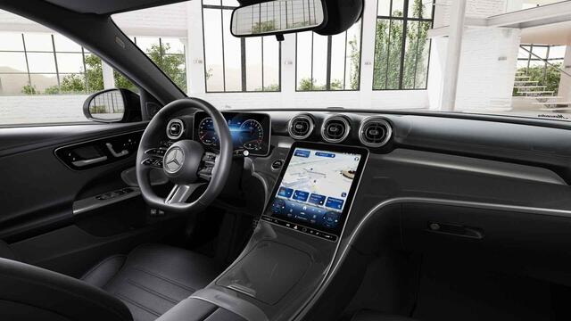 Mercedes-Benz C-KLASSE Estate 300e Business Solution AMG | Panoramaschuifdak | Trekhaak | Burmester | Rijassistentiepakket Plus | DIGITAL LIGHT | Nightpakket |
