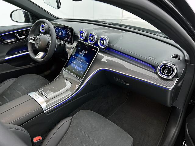 Mercedes-Benz C-KLASSE 300 e Business Solution AMG | Panoramaschuifdak | Trekhaak | Nightpakket | Smartphone integratie | Antidiefstalpakket GUARD 360° Plus | Parkeerpakket met 360°-camera | 19" multispaaks AMG-velgen |