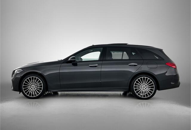 Mercedes-Benz C-KLASSE Estate 300 e Business Solution AMG | Trekhaak | Comfortpakket Plus | Nightpakket | Middenconsole metaalstructuur | Panoramaschuifdak | Parkeerpakket met 360°-camera |