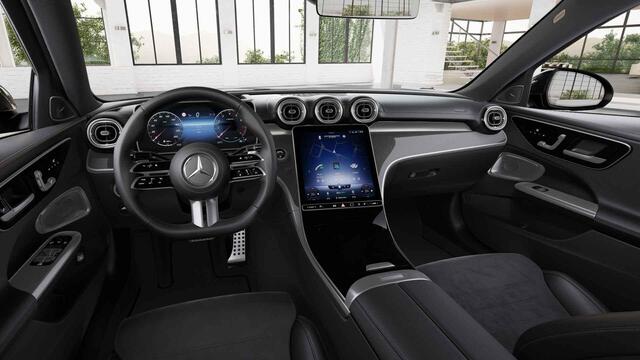 Mercedes-Benz C-KLASSE 180 Star Edition AMG Line Plus | Night | Panoramadak | Burmester | Digital Light | Memory | Sfeerverlichting | 360 graden camera |