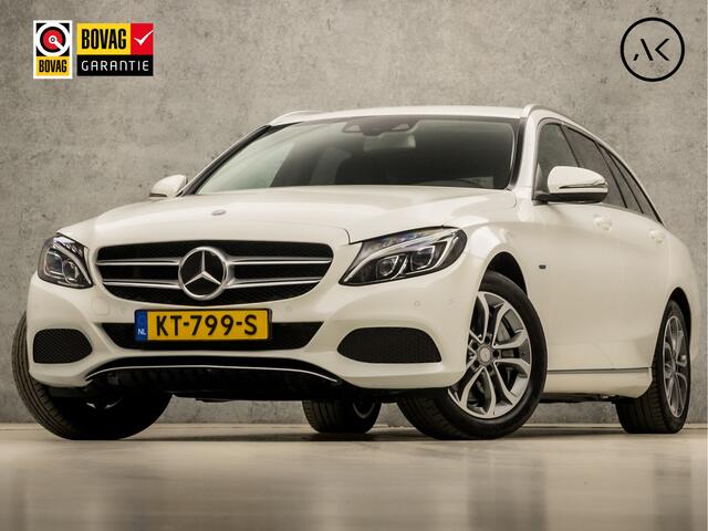 Mercedes-Benz C-KLASSE Estate 350 e Deluxe 279Pk Automaat (NAVIGATIE, CAMERA, LUCHTVERING, ADAPTIVE CRUISE, LEDER, ELEK SPORTSTOELEN, STOELVERWARMING, KEYLESS START, GETINT GLAS, NIEUWE APK, NIEUWSTAAT)