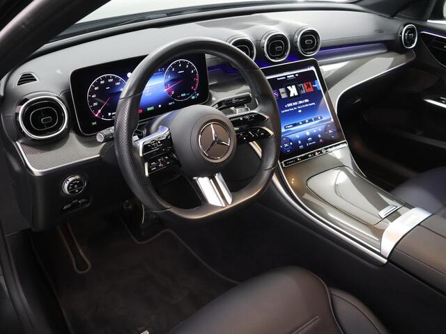 Mercedes-Benz C-KLASSE 180 AMG Line | Night | 19" multispaaks lichtmetalen velgen | Achteruitrijcamera | Stoelverwarming | Sfeerverlichting |