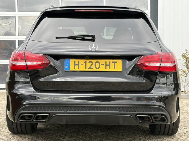Mercedes-Benz C-KLASSE Estate AMG 63 510pk | Milltek Exhaust | Burmester Audio | Elektrisch glazen panorama-dak | Head-up display | Navigatiesysteem full map | Voorstoelen verwarmd | Prachtig Exemplaar!