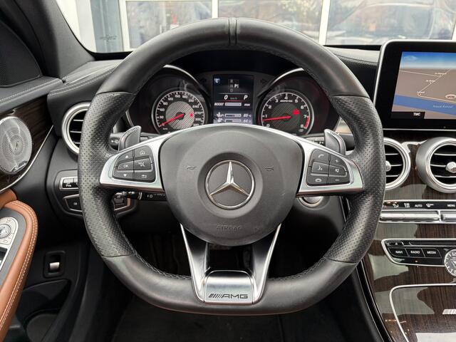 Mercedes-Benz C-KLASSE Estate AMG 63 510pk | Milltek Exhaust | Burmester Audio | Elektrisch glazen panorama-dak | Head-up display | Navigatiesysteem full map | Voorstoelen verwarmd | Prachtig Exemplaar!