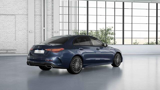 Mercedes-Benz C-KLASSE 180 AMG Line | Night | Panoramadak | Sfeerverlichting | Stoelverwarming | 19" lichtmetalen velgen |