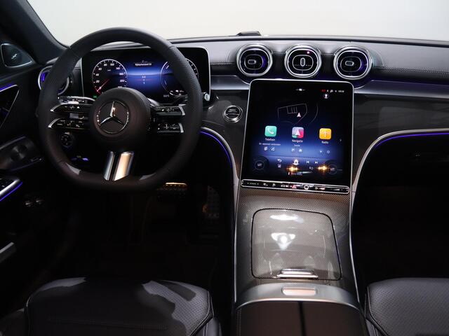 Mercedes-Benz C-KLASSE Estate 300e Business Solution AMG | Panoramaschuifdak | Rijassistentiepakket Plus | Trekhaak | Burmester | DIGITAL LIGHT | Night