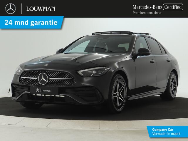 Mercedes-Benz C-KLASSE 300 e AMG Line Limited | Trekhaak | Nightpakket | Parkeerpakket met achteruitrijcamera | KEYLESS GO | Antidiefstalpakket GUARD 360° Plus | Dodehoekassistent | Memorypakket | Sfeerverlichting |