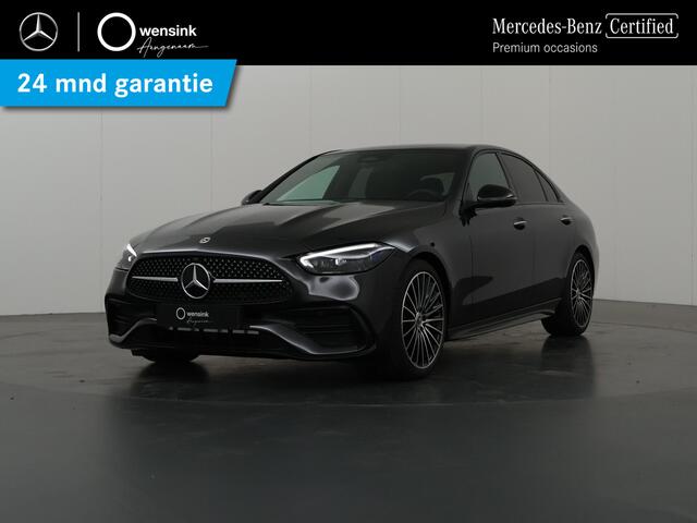 Mercedes-Benz C-KLASSE 180 Star Edition AMG Line Plus | Panoramadak | Apple carplay | 360 camera | Nightpakket | Memory zetels | Dode hoek aas |