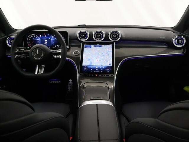 Mercedes-Benz C-KLASSE 300e Business Solution AMG | Panoramaschuifdak | DIGITAL LIGHT | Nightpakket | 19" multispaaks Velgen | 360° camera | Dodehoekassistent |