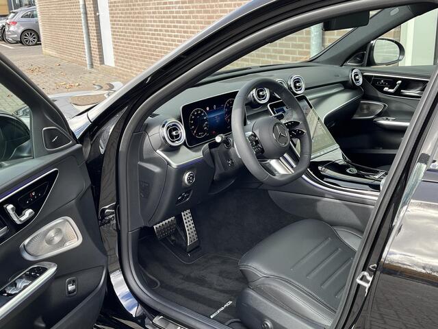 Mercedes-Benz C-KLASSE Estate 180 Star Edition AMG | Night Pakket | Panoramadak | Burmester 3D Surround Sound | Elektrisch Verstelbare Stoelen + Memory | Dodehoekassistent | Apple CarPlay | Android Auto | Sfeerverlichting | Stoelverwarming | Achteruitrijcamera
