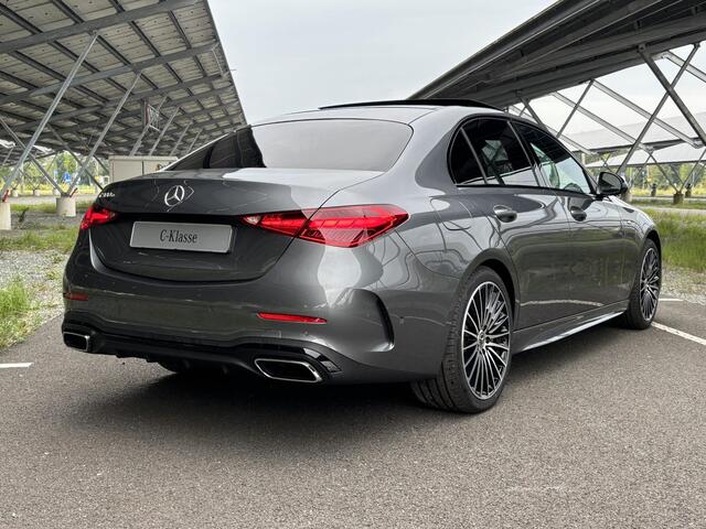 Mercedes-Benz C-KLASSE 300 e Business Solution AMG | Night | Panoramadak | Digital light | 19" Multispaaks velgen | Sfeerverlichting |