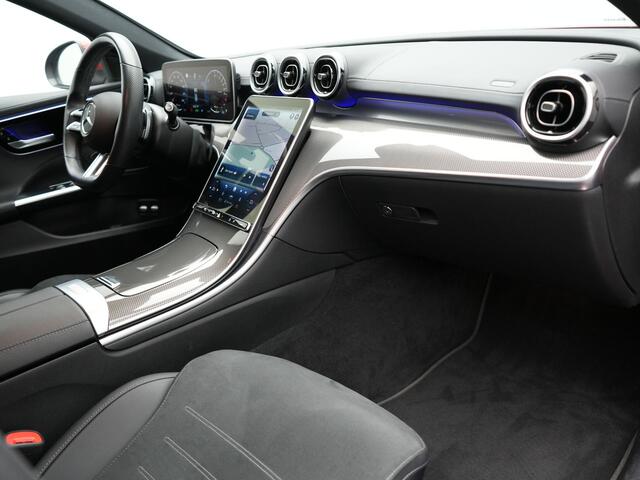 Mercedes-Benz C-KLASSE Estate 300 e AMG Line Plug In Hybrid 313pk Dealer O.H PHEV | Trekhaak af Fabriek | Adaptive Cruise | 360 Camera | Digital LED | Burmester Soundsystem | Alcantara Sportstoelen Verwarmd | Sfeerverlichting | Keyless |