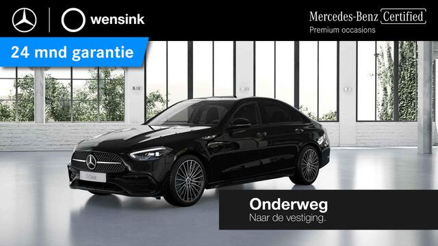 Mercedes-Benz C-KLASSE 180 AMG Line | Night | Panoramadak | Stoelverwarming | Achteruitrijcamera | 19" lichtmetalen velgen |