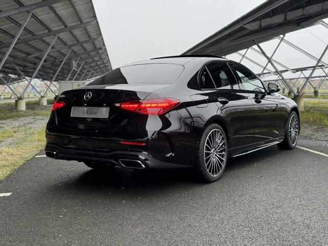 Mercedes-Benz C-KLASSE 300 e Business Solution AMG | Night | Panoramadak | 360 camera | Memory stoelen | Digital light | Sfeerverlichting |