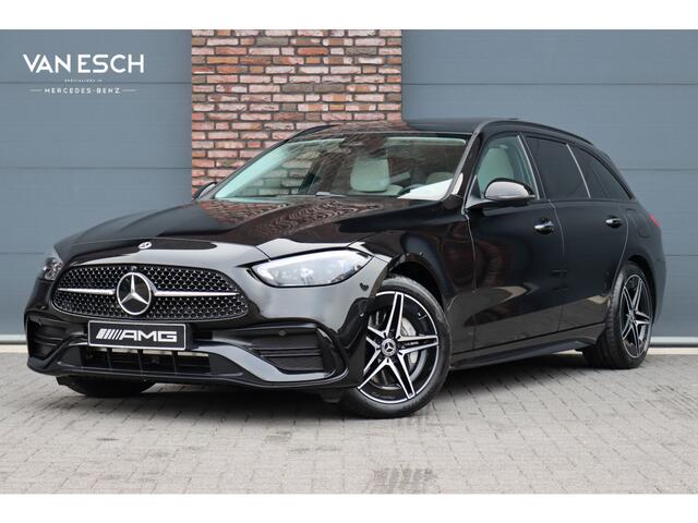 Mercedes-Benz C-KLASSE Estate 300 e AMG Line Aut9 | Panoramadak | Distronic | Trekhaak | Burmester | Memory | Verwarmd Stuurwiel | Digital Light | HUD | Augmented Reality |