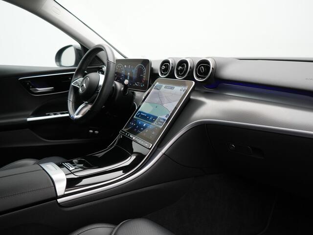 Mercedes-Benz C-KLASSE Estate 300 e Avantgarde Plug In Hybrid 313pk Dealer O.H. PHEV | Adaptive Cruise | 360 Camera | Lederen Sportstoelen Verwarmd | Night Pakket | Apple Carplay | Sfeerverlichting | Blis | Navigatie | DAB |
