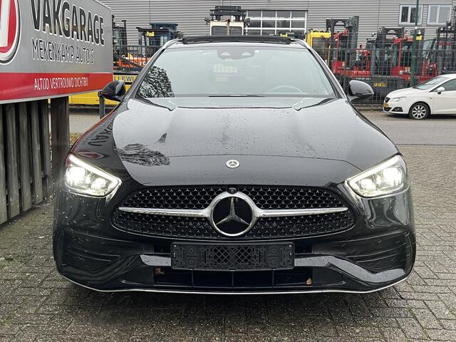 Mercedes-Benz C-KLASSE Estate 300 e AMG Line 18"/Panoramadak/Laser LED/Trekhaak/Stoelverwarming + memory l + r/Adaptieve cruise/Sfeerverlichting premium/Elektrische klep/Apple Carplay & Android Auto