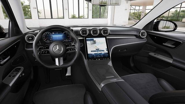 Mercedes-Benz C-KLASSE Estate 300 e AMG Line | Night | Panoramadak | Trekhaak | Headup | Rijassistentiepakket Plus | 360 graden camera |