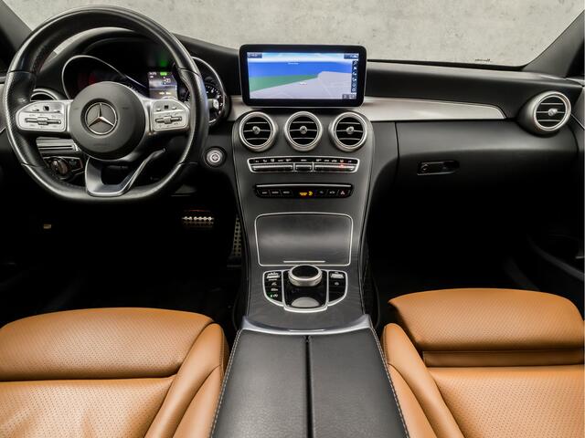 Mercedes-Benz C-KLASSE 200 AMG Sport 184Pk Automaat (GROOT NAVI, CAMERA, GETINT GLAS, BRUIN LEDER, ELEK SPORTSTOELEN, STOELVERWARMING, ZWART HEMEL, GETINT GLAS, NIEUWSTAAT)