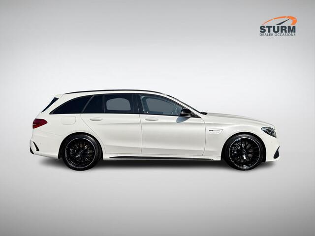 Mercedes-Benz C-KLASSE Estate AMG 63 | Burmester | Geheugenstoelen | Sportuitlaat | Designo Kleur | Kruisspaak Velgen | Adapt. Cruise Control | Alcantara Stuurwiel | Rijklaarprijs!