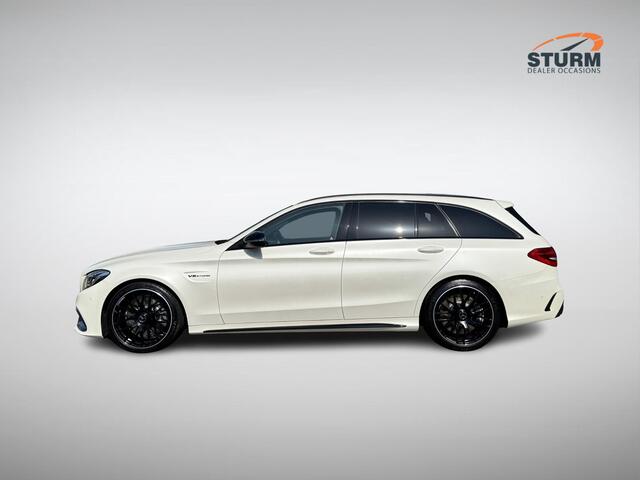 Mercedes-Benz C-KLASSE Estate AMG 63 | Burmester | Geheugenstoelen | Sportuitlaat | Designo Kleur | Kruisspaak Velgen | Adapt. Cruise Control | Alcantara Stuurwiel | Rijklaarprijs!
