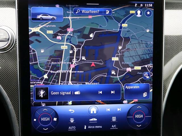 Mercedes-Benz C-KLASSE 300 e AMG Plug-In Hybride AMG Line | Night Pakket | Schuif-Kanteldak | Alarm | Sfeerverlichting | Dodehoek Assist. Inclusief 24 maanden Mercedes-Benz Certified garantie voor Europa.