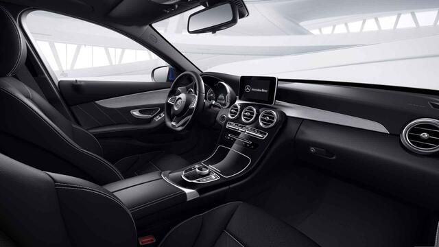 Mercedes-Benz C-KLASSE 180 Business Solution | AMG | Panoramadak | Lederen bekleding | Achteruitrijcamera | High Performance koplampen | Navigatie |