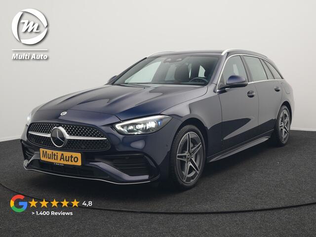 Mercedes-Benz C-KLASSE Estate 300 e AMG Line Plug In Hybrid 313pk Dealer O.H. PHEV | Adaptive Cruise | Head Up | Camera | Digital LED | Bi Color Lederen Sportstoelen Verwarmd | Apple Carplay | Sfeerverlichting | Virtual | Navigatie | DAB |