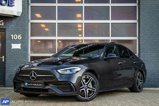 Mercedes-Benz C-KLASSE Estate 300 e AMG Line Pano, Leder, 18LM, 360 Camera, Navi, Alarm, Elec Stoelen , MBUX,