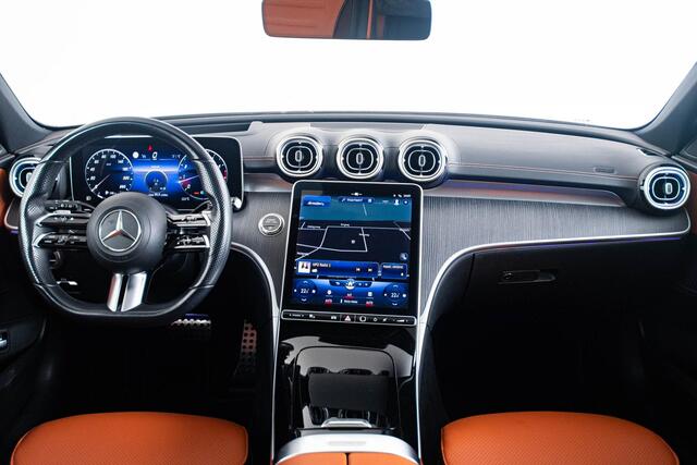 Mercedes-Benz C-KLASSE Estate 200 Launch Edition AMG Line Panoramadak - Trekhaak - Night Pack - 360° camera - Head up - Sportonderstel - Stoelverwarming voor - Memory pakket - Spiegel pakket - MBUX Navigatie -