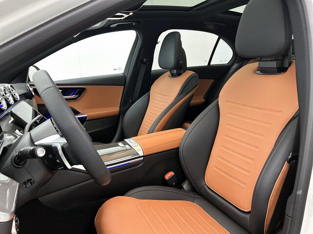 Mercedes-Benz C-KLASSE 300 e Business Solution AMG | Nightpakket | Trekhaak | Comfortpakket Plus | Panoramaschuifdak | memorypakket | Middenconsole metaalstructuur | Smartphone integratie |