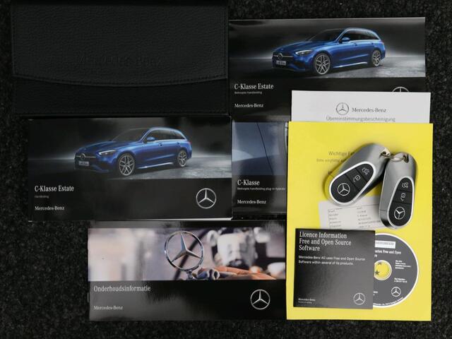 Mercedes-Benz C-KLASSE Estate 300 e Star Edition LIMITED AMG | Night Pakket | Panorama Schuif-Kanteldak | Distronic | Apple CarPlay | Sfeerverlichting | Memory voorstoelen. Inclusief 24 maanden MB Certified garantie voor Europa.