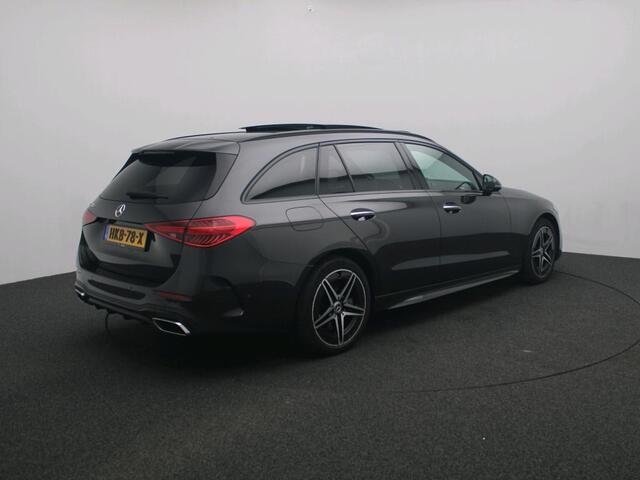 Mercedes-Benz C-KLASSE Estate 300 e Star Edition AMG Line Plus AMG Line | Night Pakket | Panorama Schuif-Kanteldak | Alarm | Sfeerverlichting | Easy Pack Achterklep. Inclusief 24 maanden MB Certified garantie voor Europa.