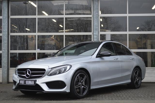 Mercedes-Benz C-KLASSE 200 AMG-Line Led Leder Panorama Night Afn.trekh Pdc
