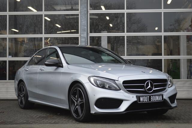 Mercedes-Benz C-KLASSE 200 AMG-Line Led Leder Panorama Night Afn.trekh Pdc