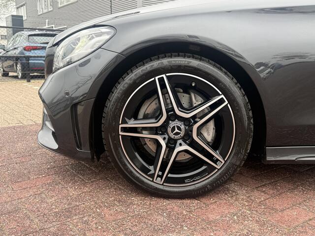 Mercedes-Benz C-KLASSE Coupé 200 AMG Line night pakket 184 pk pano navi climate ctr cruise ctr camera Burmester Keyl-go leder lmv 18 inch dealer onderhouden