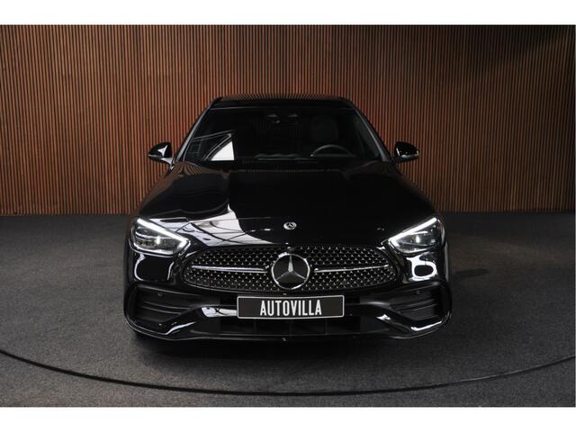 Mercedes-Benz C-KLASSE Estate 300e AMG Line Panodak HUD Leer 360° Burmester Memory seats Distronic+ Matrix LED Laser Navi LED Nightpack PTS Ambient Elekt. achterklep Elektr. trekhaak Climate voor & achter LM velgen BTW auto!