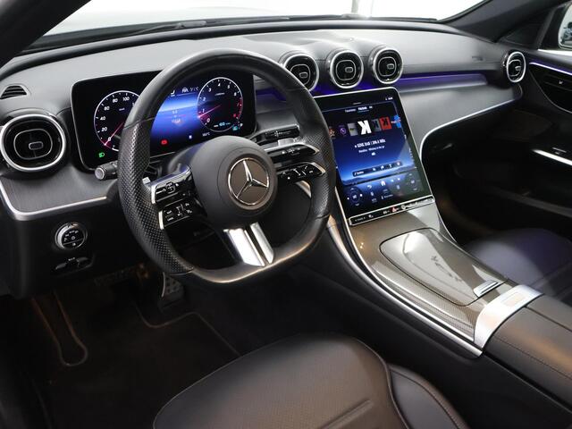 Mercedes-Benz C-KLASSE Estate 180 AMG Line | Night | Panoramadak | Multispaaks AMG velgen | Rijassistentiepakket Plus | Stoelverwarming |