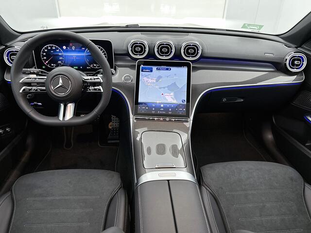 Mercedes-Benz C-KLASSE Estate 300 e Business Solution AMG | Trekhaak | Nightpakket | Parkeerpakket met 360°-camera | KEYLESS GO | Dodehoekassistent | Antidiefstalpakket GUARD 360° Plus | EASY PACK achterklep | Memorypakket |