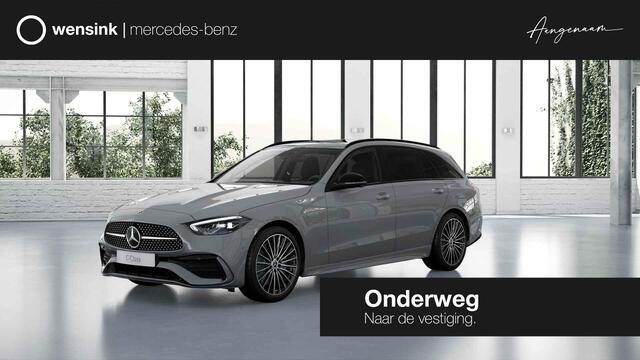 Mercedes-Benz C-KLASSE Estate 300e Business Solution AMG | Panoramaschuifdak | Trekhaak | Nightpakket | Burmester | Stoelverwarming | Dodehoekassistent |