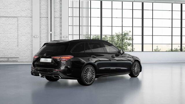 Mercedes-Benz C-KLASSE Estate 300e Business Solution AMG | Panoramaschuifdak | Trekhaak | Nightpakket | Burmester | Stoelverwarming | Dodehoekassistent |