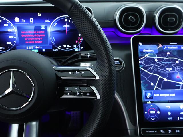 Mercedes-Benz C-KLASSE Estate 300 e AMG Plug-In Hybride AMG Line | Night Pakket | Trekhaak | Panorama Schuif-Kanteldak | Dodehoek Assist. Inclusief 24 maanden MB Certified garantie voor Europa.