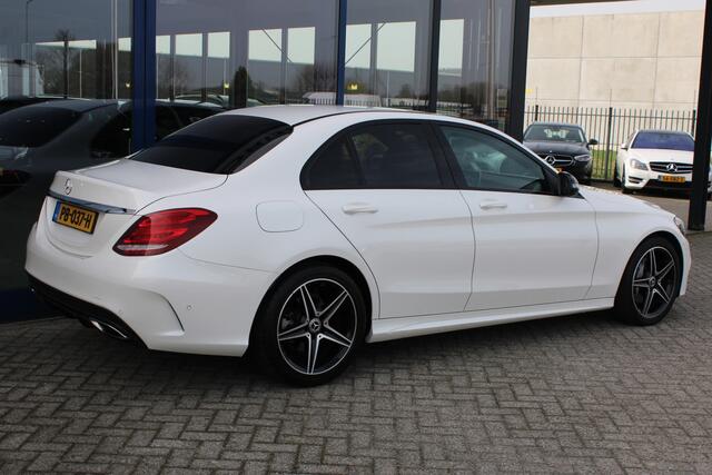 Mercedes-Benz C-KLASSE 180 AMG LINE NIGHT PAKKET LEDER NAVI DAB <<NL AUTO>>