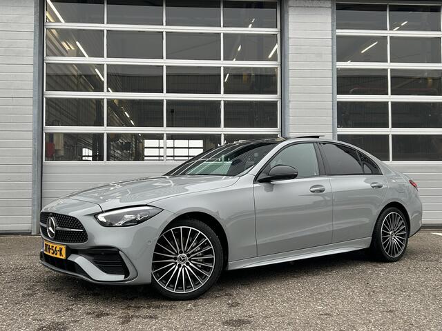 Mercedes-Benz C-KLASSE 300 e Business Solution AMG | Burmester | Memory | Panoramadak |Distronic| 360 camera|Night Pakket| Dodehoekassistent