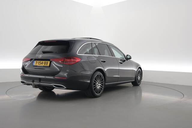 Mercedes-Benz C-KLASSE Estate 180 Luxury Line | Pano | Elek. Trekhaak | 360cam | Leder | Memory seats | Burmester | Adapt. Cruise | Carplay