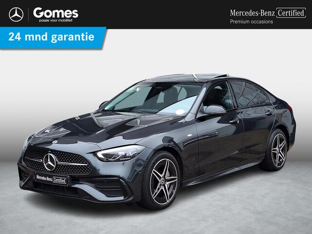 Mercedes-Benz C-KLASSE 300 e AMG Line | Night Pakket | Panoramadak | Memory pakket | Achteruitrijcamera | Sfeerverlichting | Dodehoekassistentie | Stoelverwarming | LED Koplampen