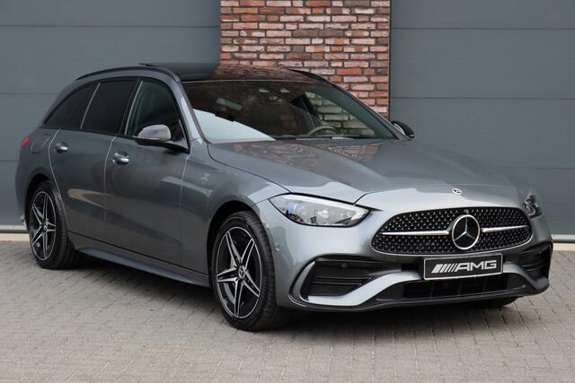 Mercedes-Benz C-KLASSE Estate 300 e AMG Line Premium+ | Distronic+ | Panoramadak | Trekhaak | Memory | HUD | Digital Light | Verwarmd Stuurwiel | Advanced Sound System | Keyless Go | Surround Camera |