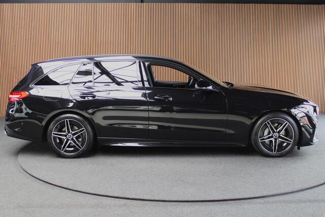 Mercedes-Benz C-KLASSE Estate 180 AMG Line Navi Leer Camera Nightpack PTS Ambient Elekt. achterklep Trekhaak elektr. PTS LM velgen BTW auto!