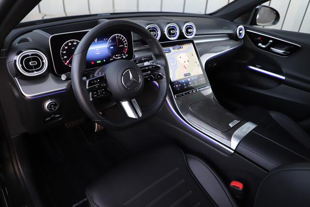 Mercedes-Benz C-KLASSE 300e AMG | 313PK | Head-up | Keyless-go | Pano | Sfeerverlichting | Digital-light | Leder | Memory | Stoelverw. | 2022.