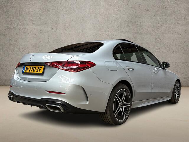Mercedes-Benz C-KLASSE 300 e AMG Line 279Pk Automaat (PANORAMADAK, APPLE CARPLAY, GROOT NAVI, BURMESTER, CAMERA, SPORTSTOELEN, SFEERVERLICHTING, STOELVERWARMING, NIEUWSTAAT)